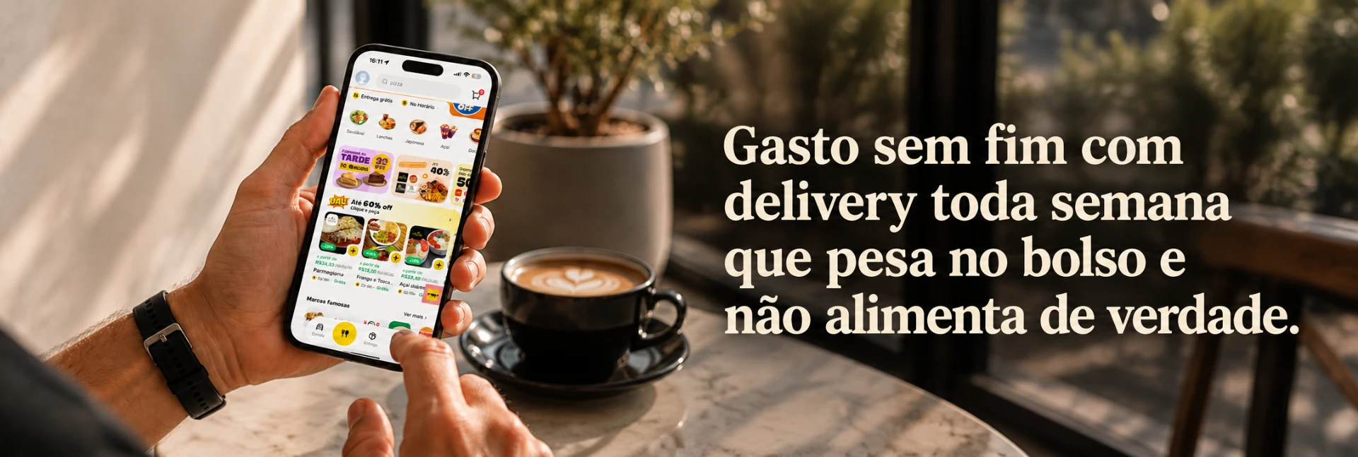 Gasto sem fim com delivery toda semana